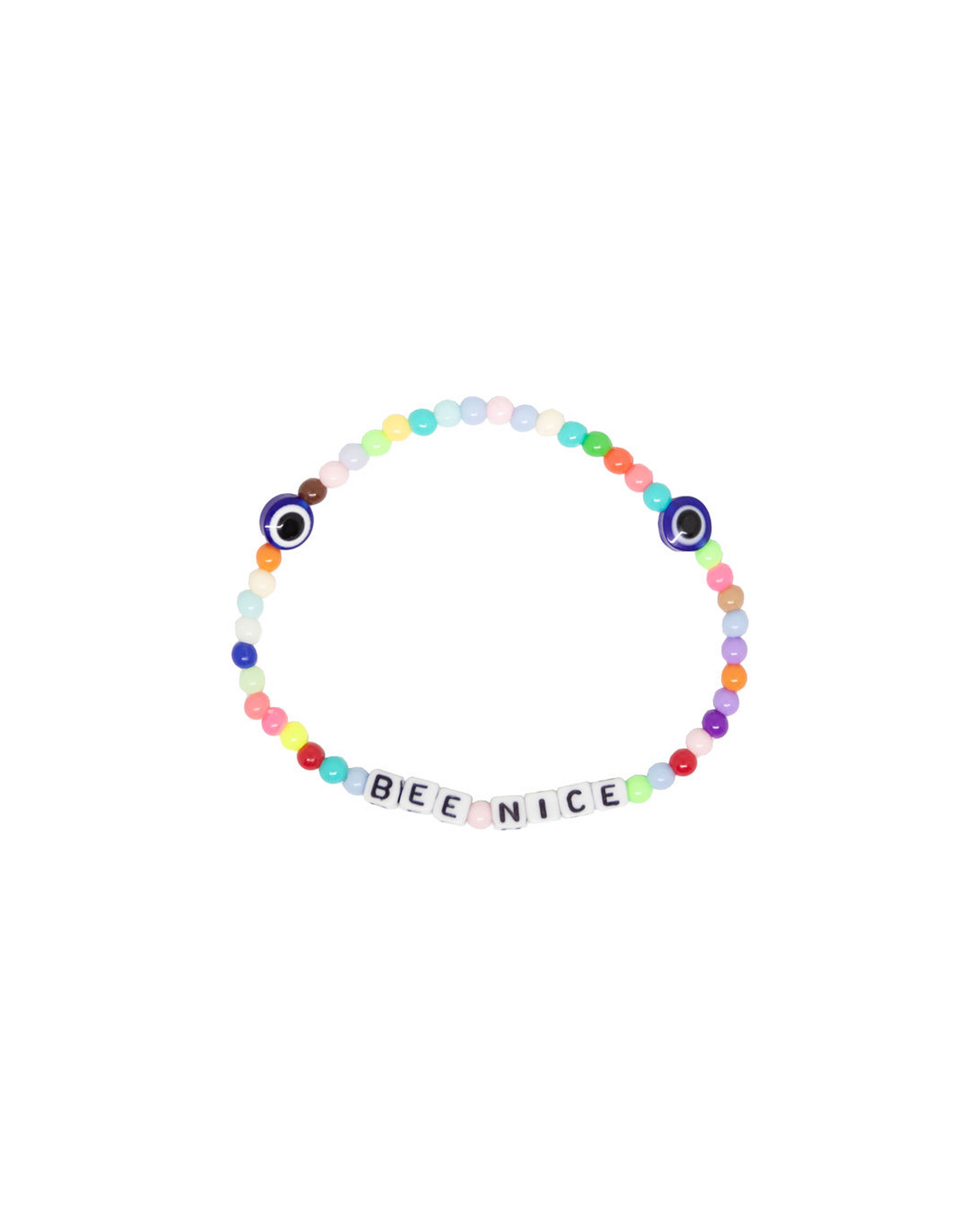 Beaded "BEE NICE" Bracelet in Multi