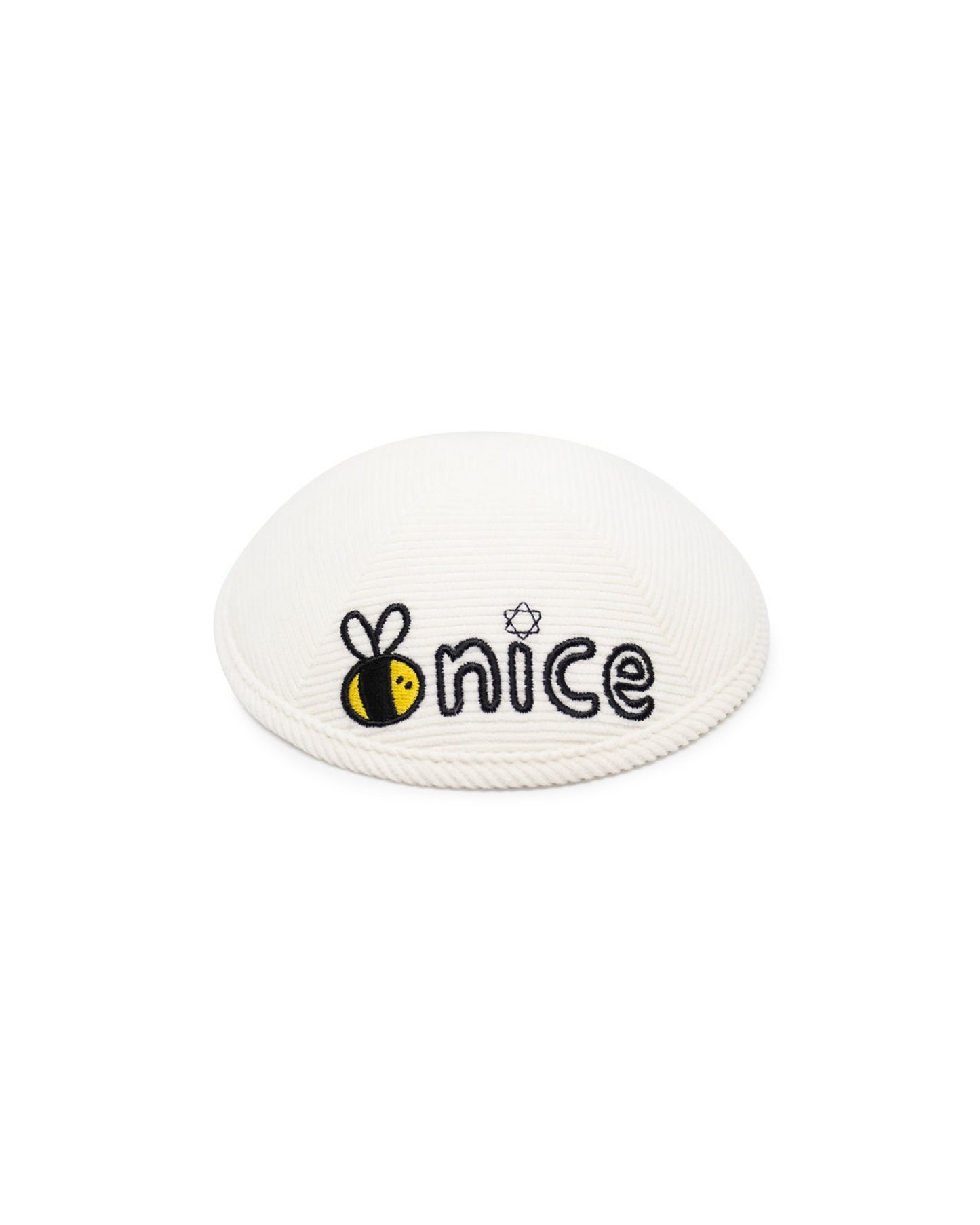Corduroy Kippah in Cream